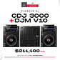 Pioneer DJ CDJ 3000 (2 Piezas) + Pioneer DJ DJM V10 Cabina Completa  - Miniatura 1
