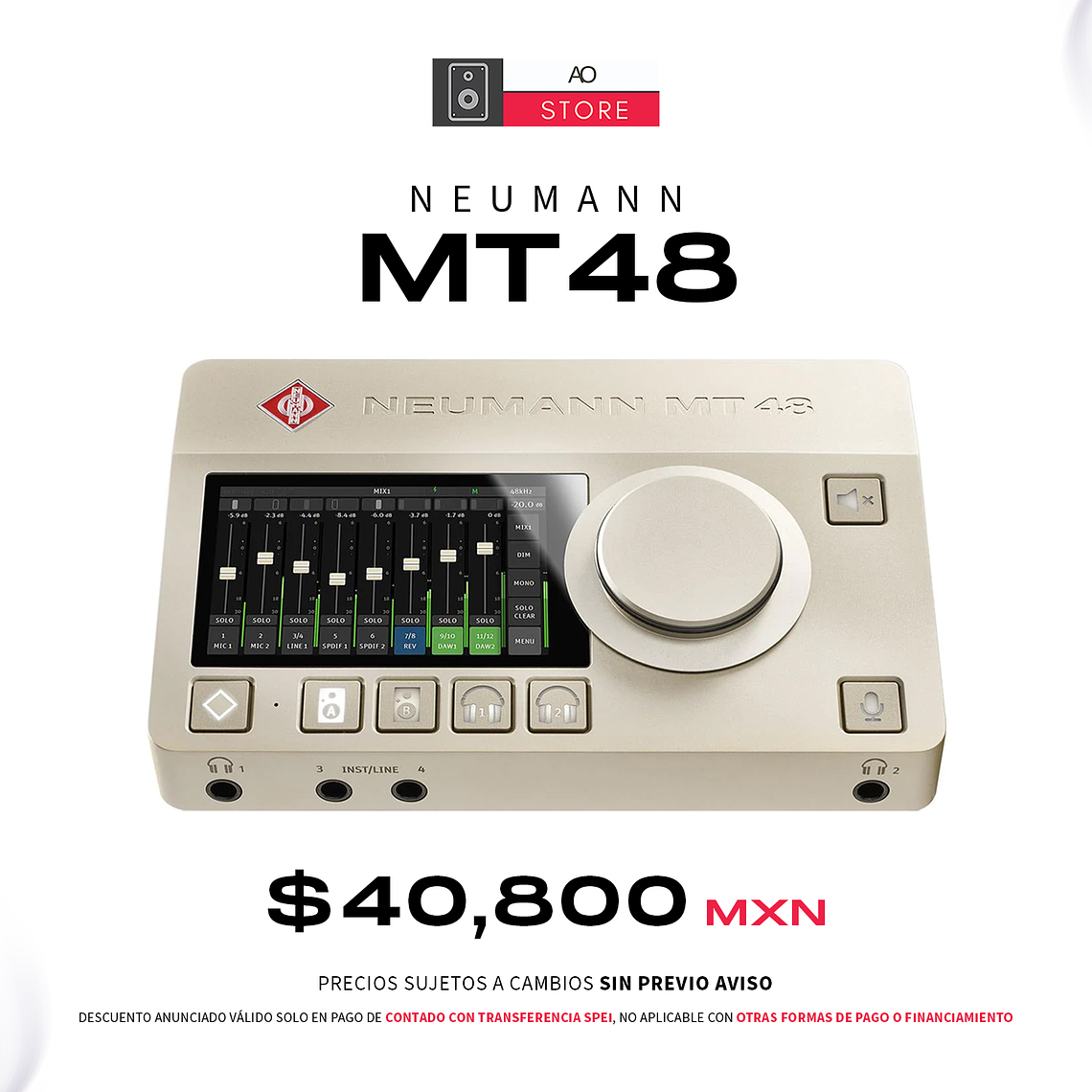 Neumann MT 48 Interfaz de Audio 1