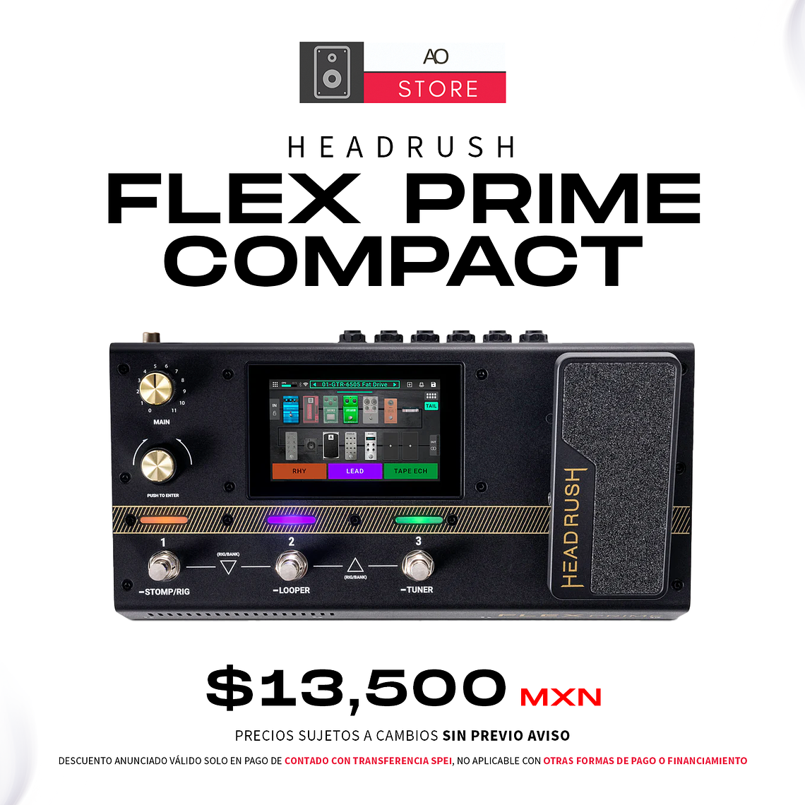 HeadRush Flex Prime Compact Pedal Multi Efectos  1