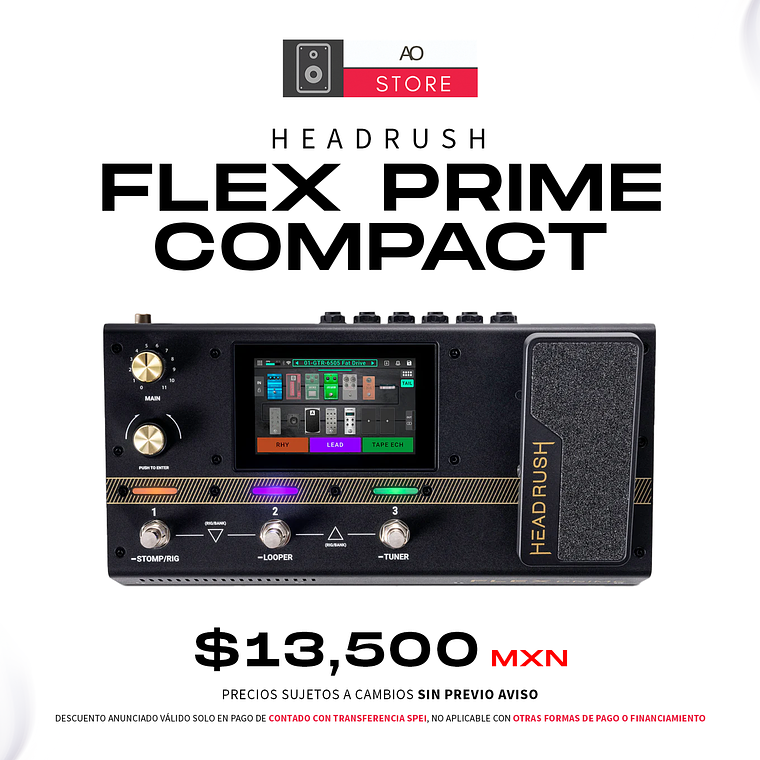 HeadRush Flex Prime Compact Pedal Multi Efectos  1