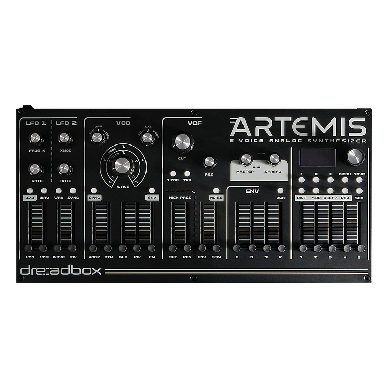 Dreadbox Artemis Desktop Sintetizador Polifónico Analógico de 6 Voces 2