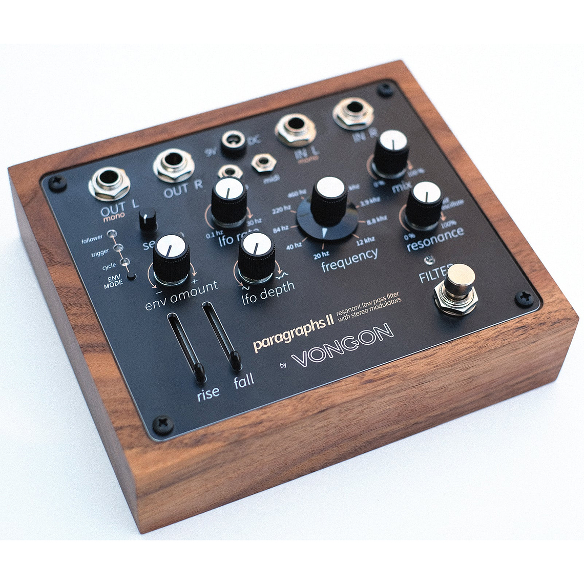 Vongon Paragraphs II Pedal de Filtro y Modulación Estéreo  3