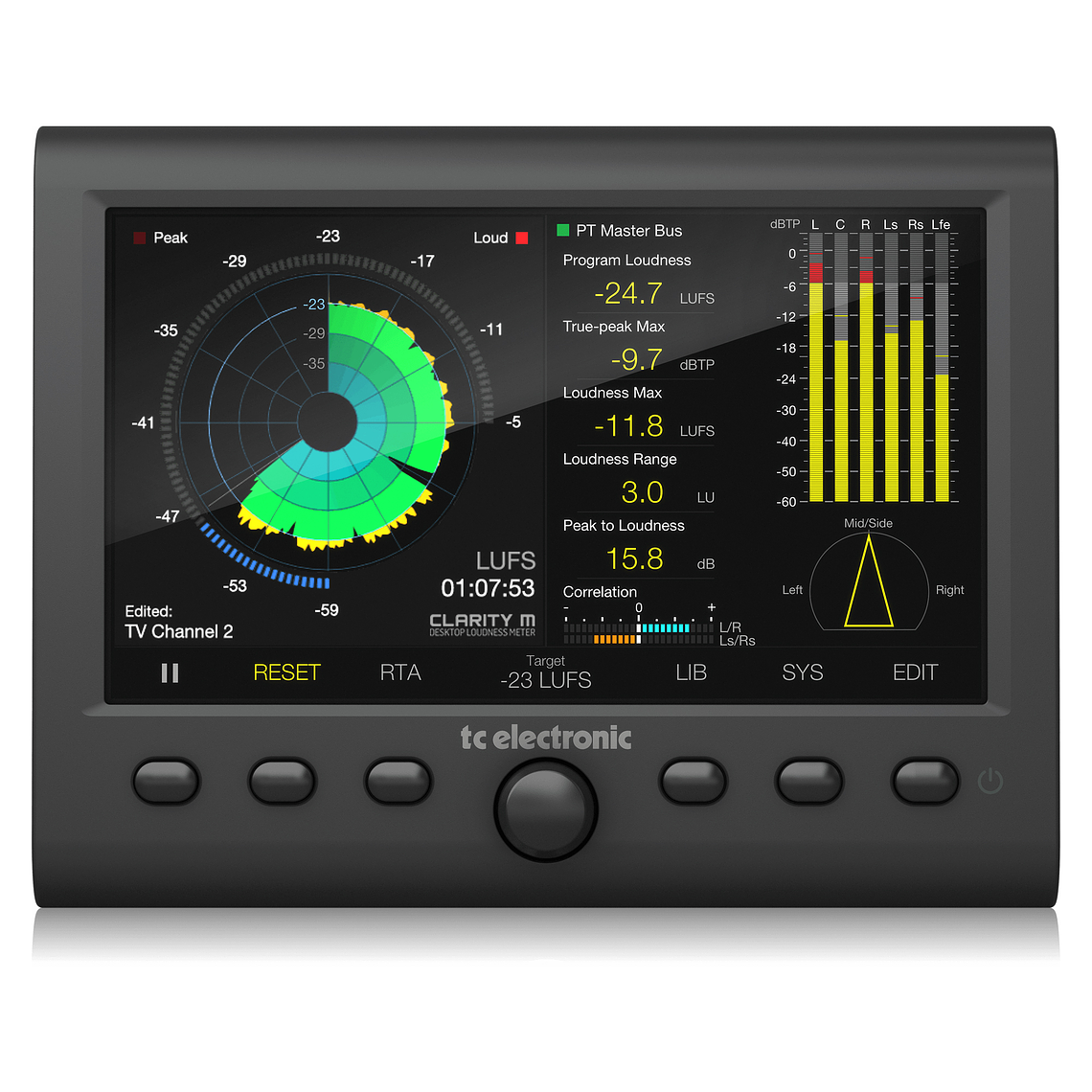 TC Electronic Clarity M 2.0 Medidor de Sonoridad 5