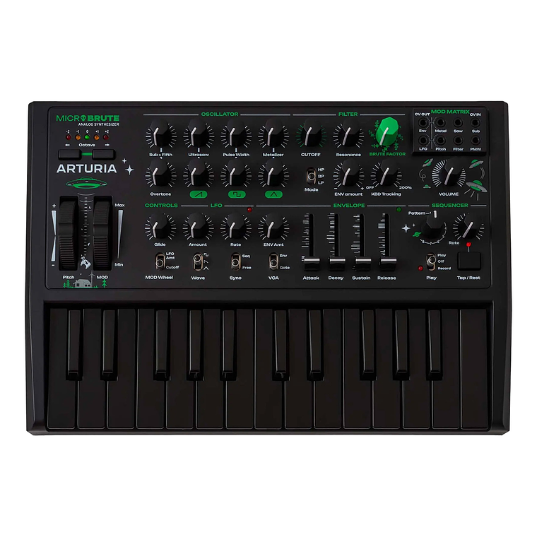 Arturia MicroBrute Edición UFO Sintetizador Analógico 4