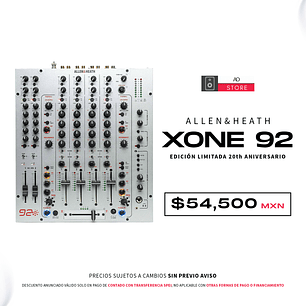Allen & Heath Xone 92 Edición Limitada 20th Aniversario Mezcladora para DJ