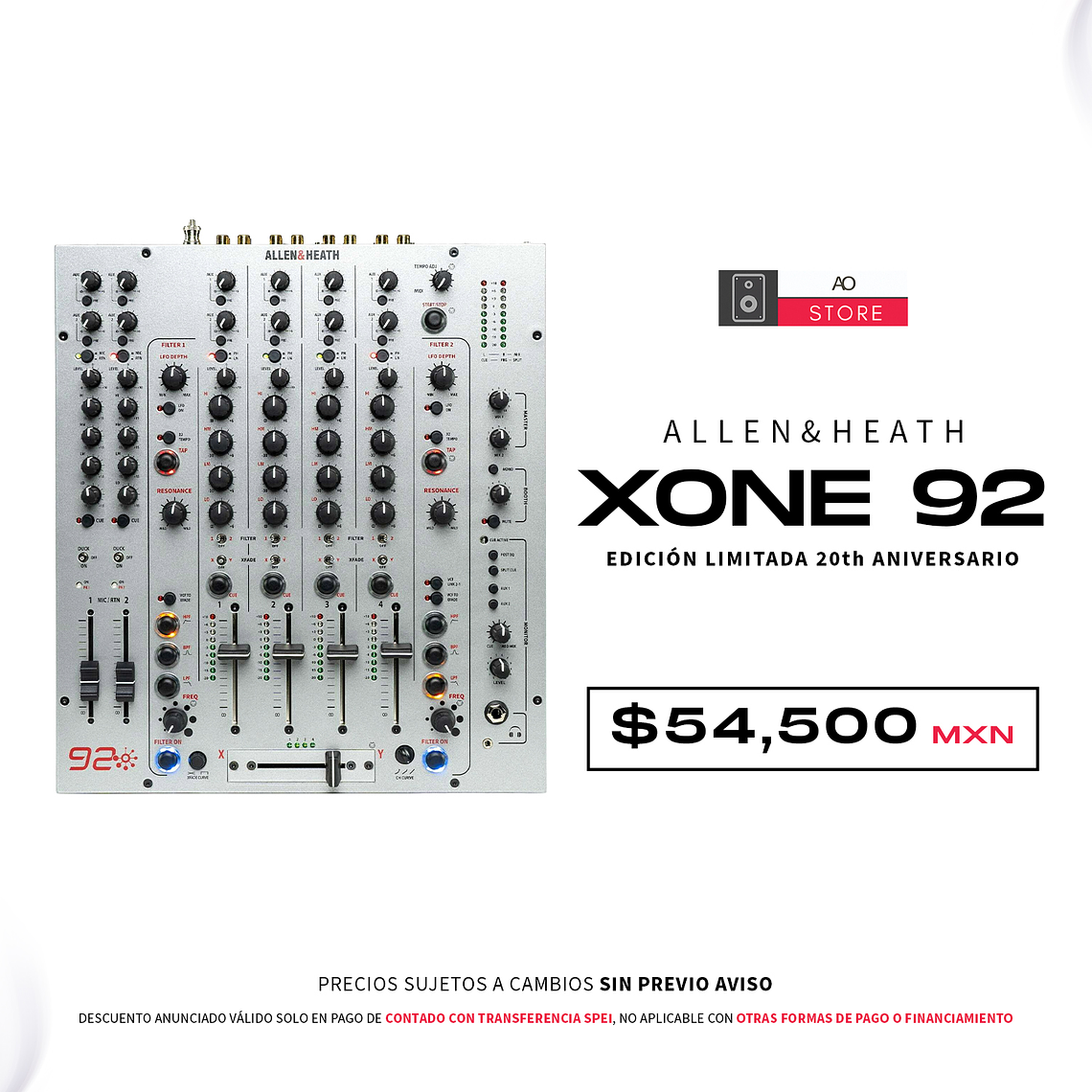 Allen & Heath Xone 92 Edición Limitada 20th Aniversario Mezcladora para DJ 1