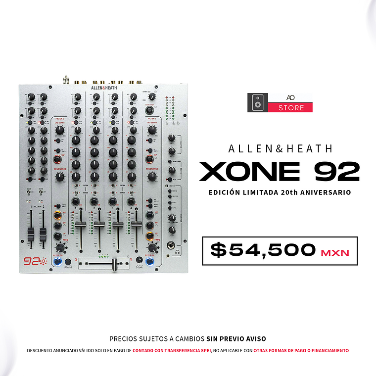 Allen & Heath Xone 92 Edición Limitada 20th Aniversario Mezcladora para DJ 1