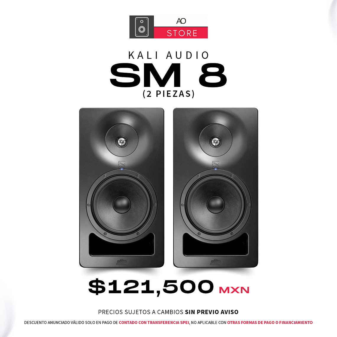 Kali Audio Sm 8 Monitores de Estudio (2 Piezas) 1
