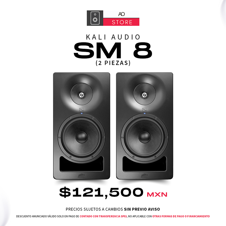 Kali Audio Sm 8 Monitores de Estudio (2 Piezas) 1