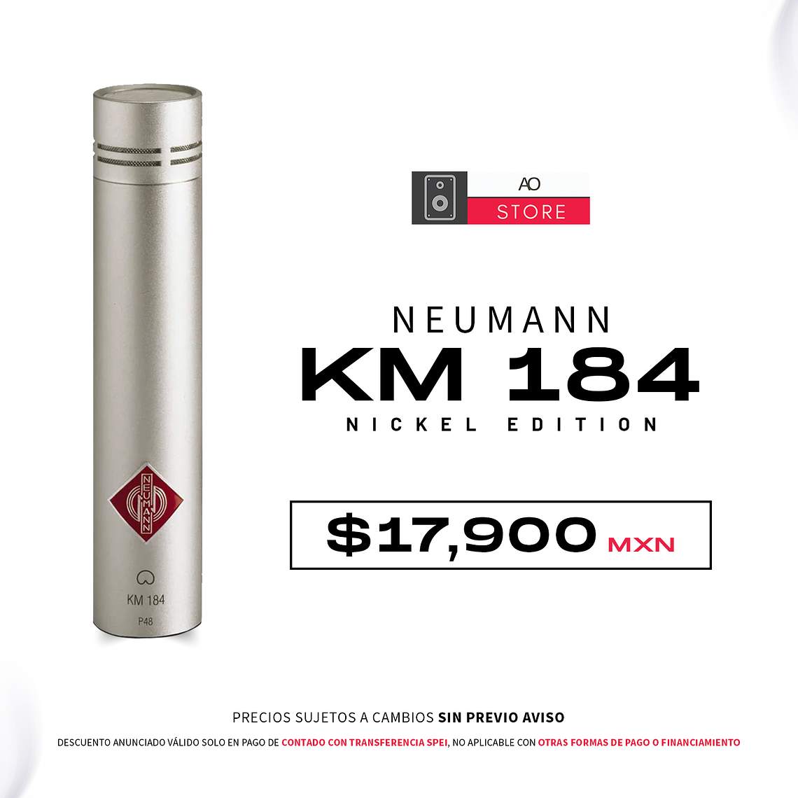 Neumann Km 184 Nickel Micrófono de Condensador 1