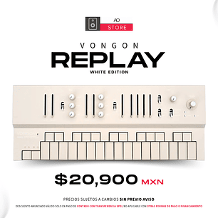 Vongon Replay White Sintetizador Polifónico con Arpegiador