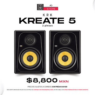 KRK Kreate 5 Monitores de Estudio (2 Piezas)