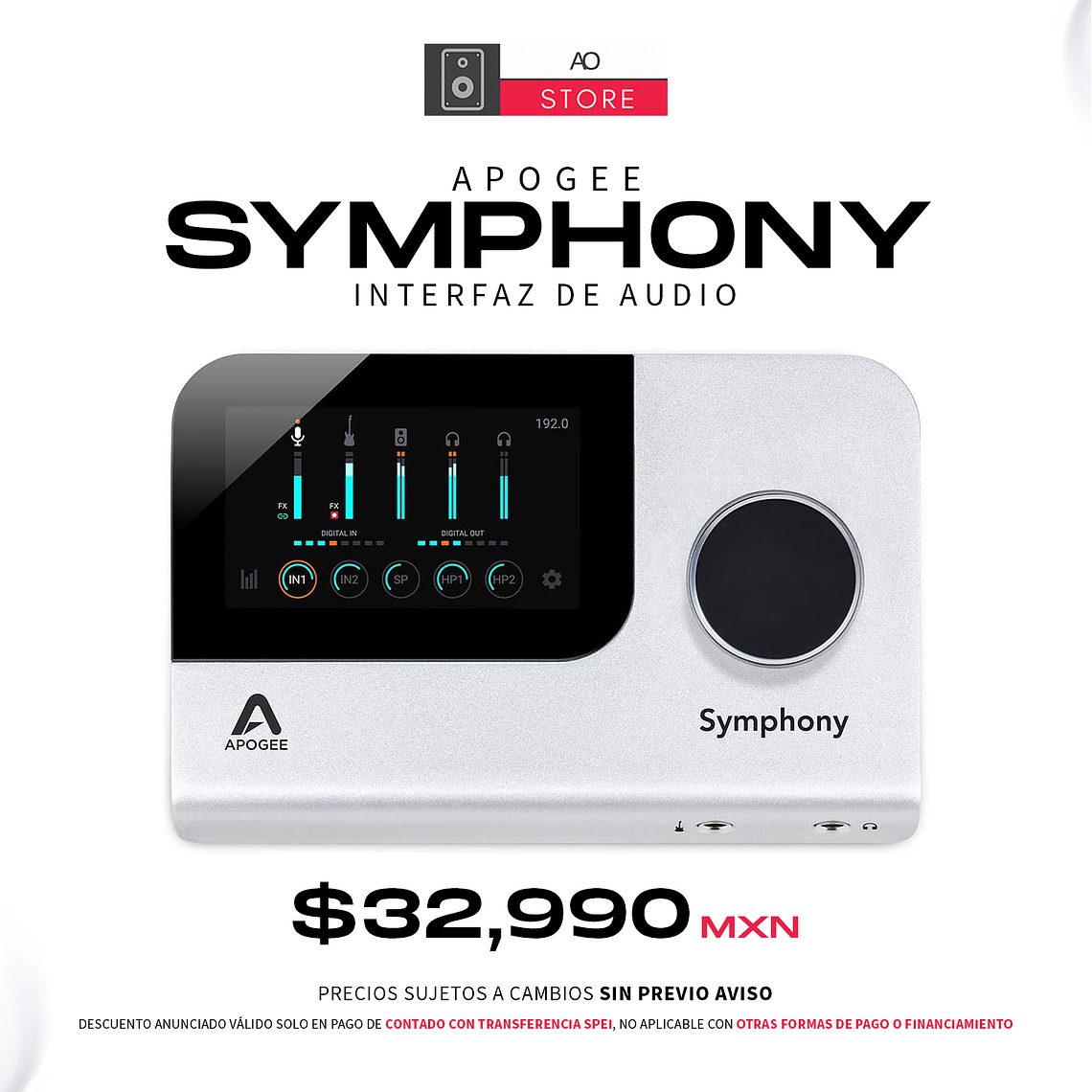 Apogee Symphony Desktop Interfaz de Audio  1