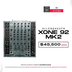 Allen & Heath Xone 92 Mk2 Mezcladora para DJ