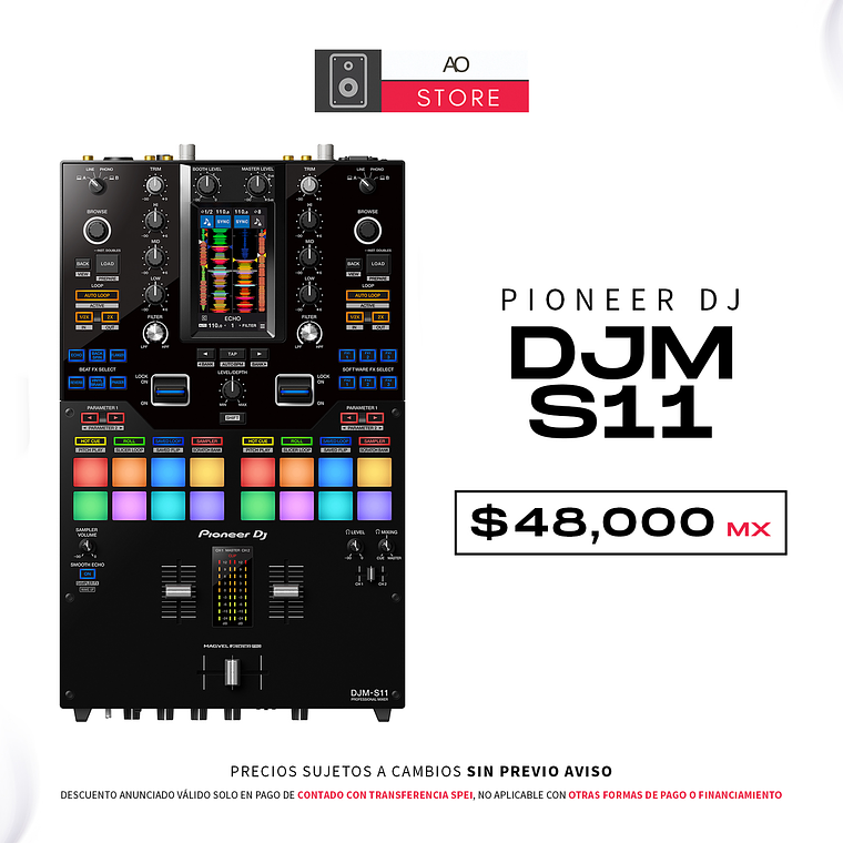 Pioneer DJ DJM S11 Mezcladora para DJ 1
