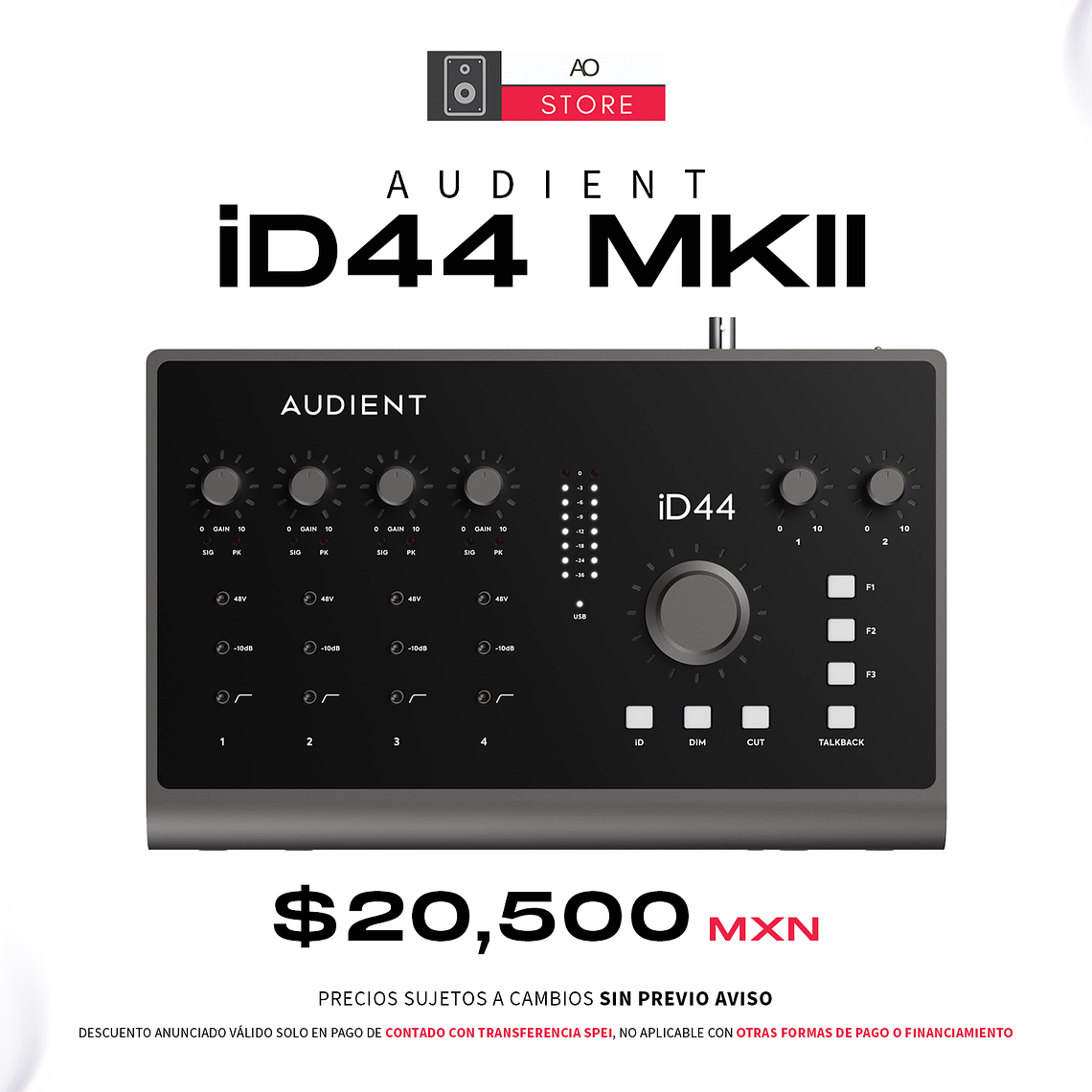 Audient ID44 Mkll Interfaz de Audio 1