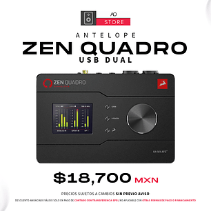 Antelope Audio Zen Quadro Synergy Core USB Dual Interfaz de Audio