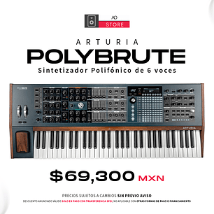 Arturia Polybrute Sintetizador Polifónico de 6 Voces