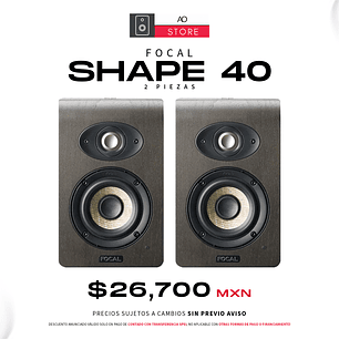 Focal Shape 40 Monitores De Estudio (2 Piezas)