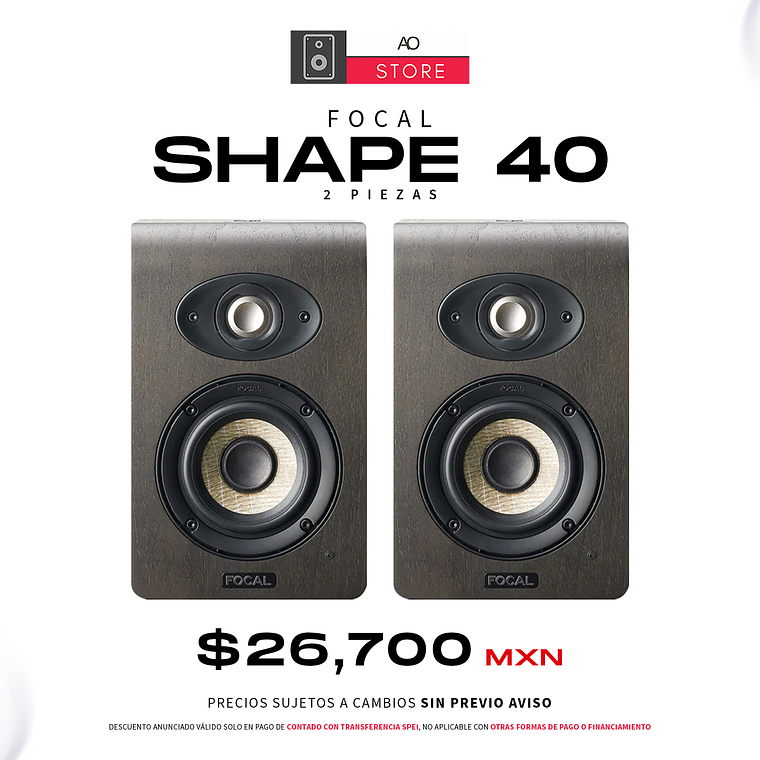 Focal Shape 40 Monitores De Estudio (2 Piezas) 1