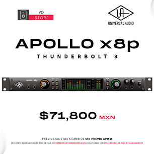 Universal Audio Apollo X8P Thunderbolt Interfaz De Audio