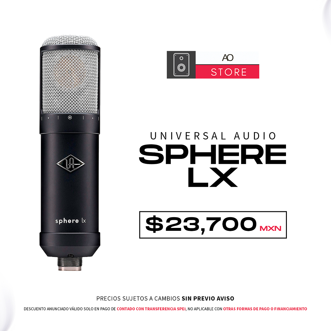 Universal Audio Sphere LX Micrófono con Sistema de Modelado 1