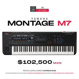 Yamaha Montage M7 2nd Generation Sintetizador de 76 Teclas 