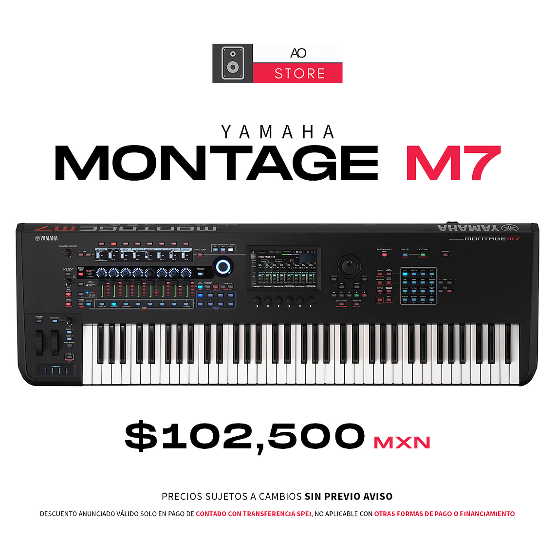 Yamaha Montage M7 2nd Generation Sintetizador de 76 Teclas  1