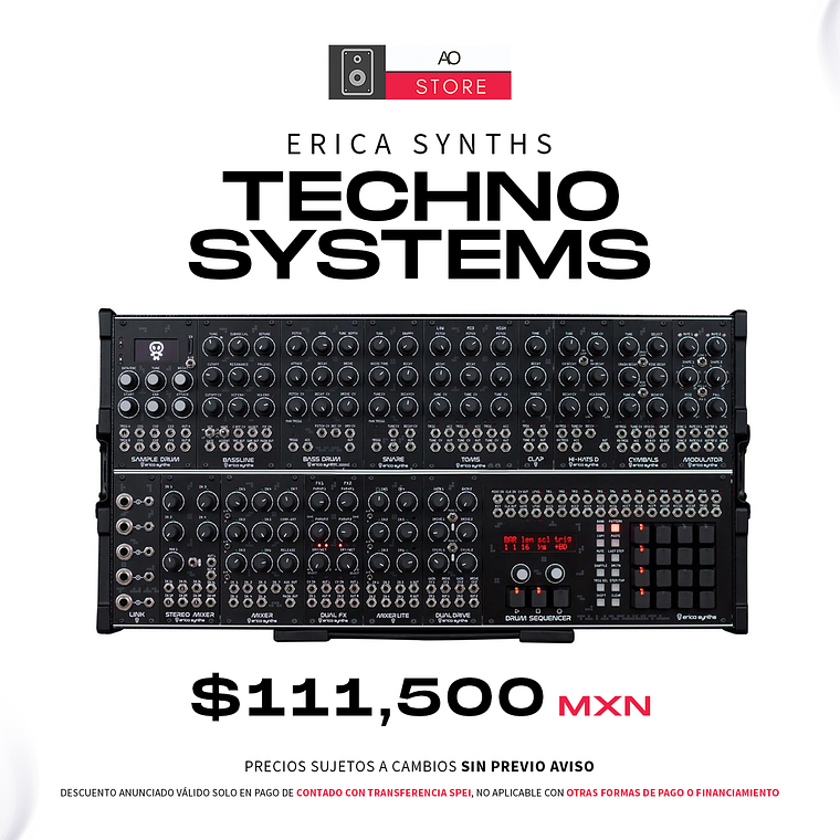 Erica Synths Techno System Sintetizador Modular  1
