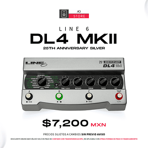 Line 6 DL4 MkII Edición Especial 25th Anniversary Silver