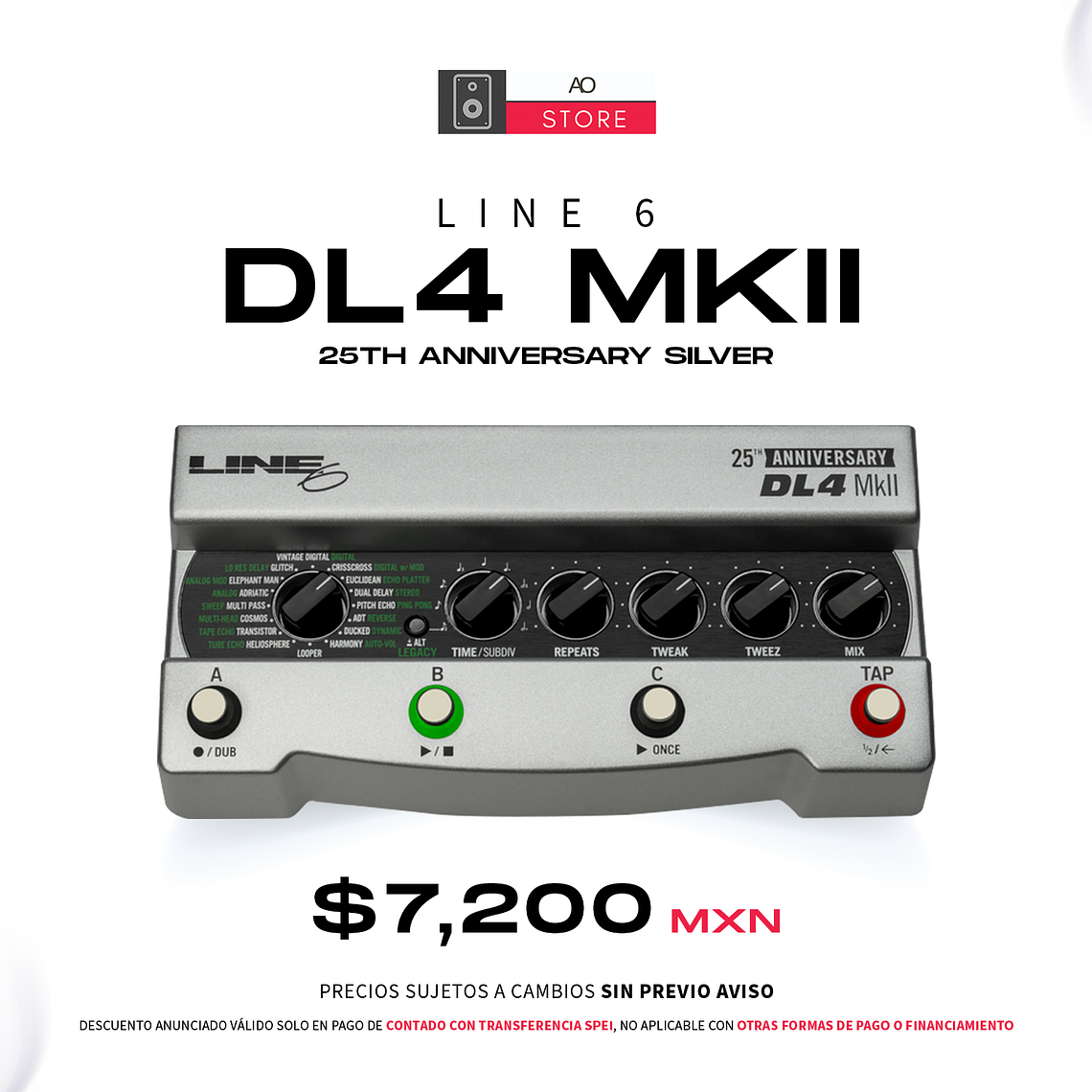 Line 6 DL4 MkII Edición Especial 25th Anniversary Silver 1