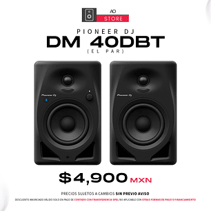 Pioneer DJ DM 40DBT Black Monitores de Estudio (2 Piezas)
