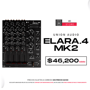 Union Audio elara.4 Mk2 Mezcladora para DJ