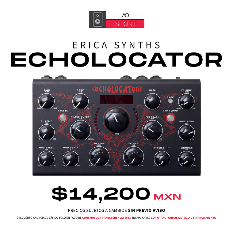 Erica Synths Echolocator Pedal de Delay 1