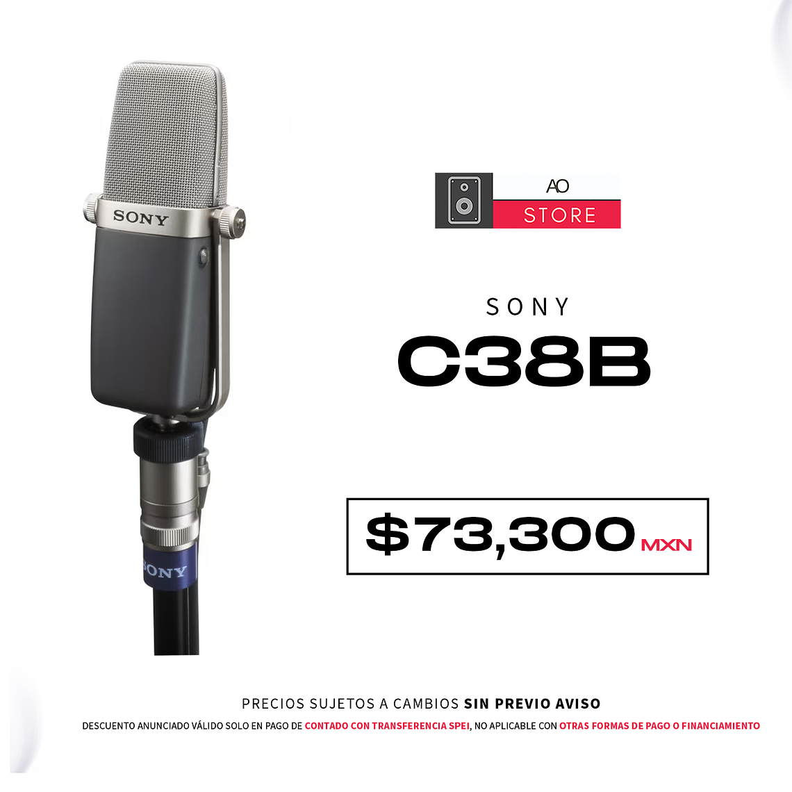 Sony C38B Micrófono Condensador 1