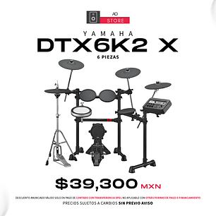 Yamaha DTX6K2 X Bateria Eléctrica de 6 Piezas