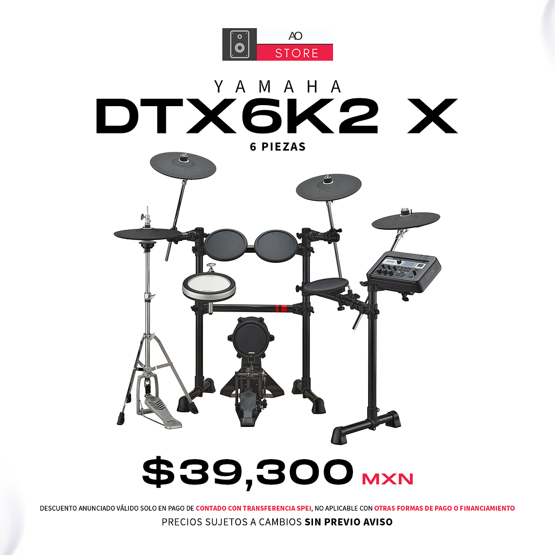 Yamaha DTX6K2 X Bateria Eléctrica de 6 Piezas 1