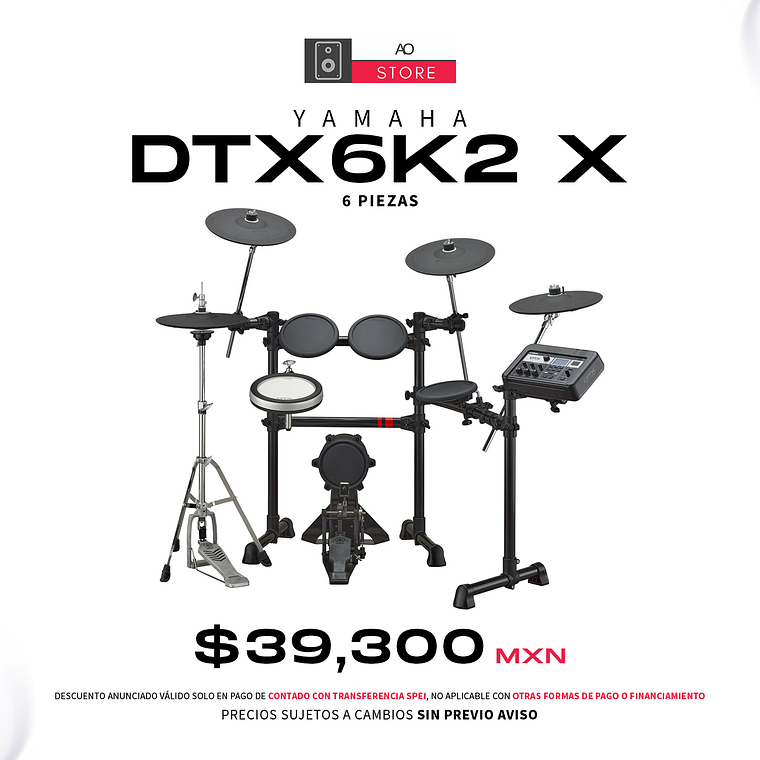 Yamaha DTX6K2 X Bateria Eléctrica de 6 Piezas 1