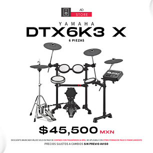 Yamaha DTX6K3 X Bateria Eléctrica de 6 Piezas