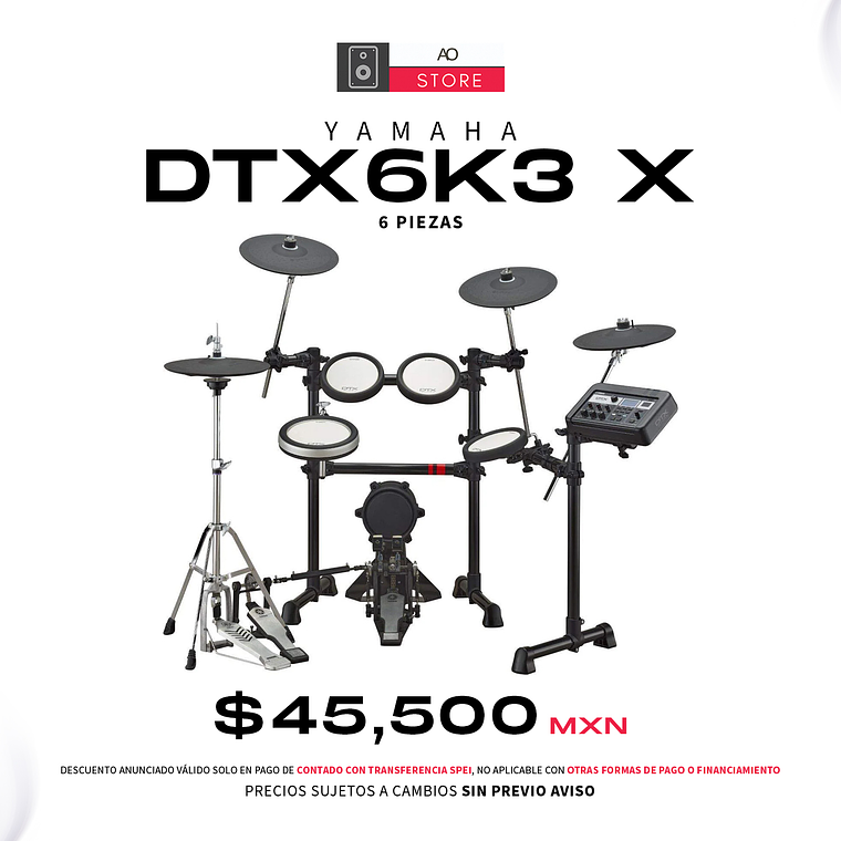 Yamaha DTX6K3 X Bateria Eléctrica de 6 Piezas 1