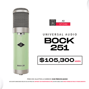 Universal Audio Bock 251 Micrófono de Condensador de Tubo