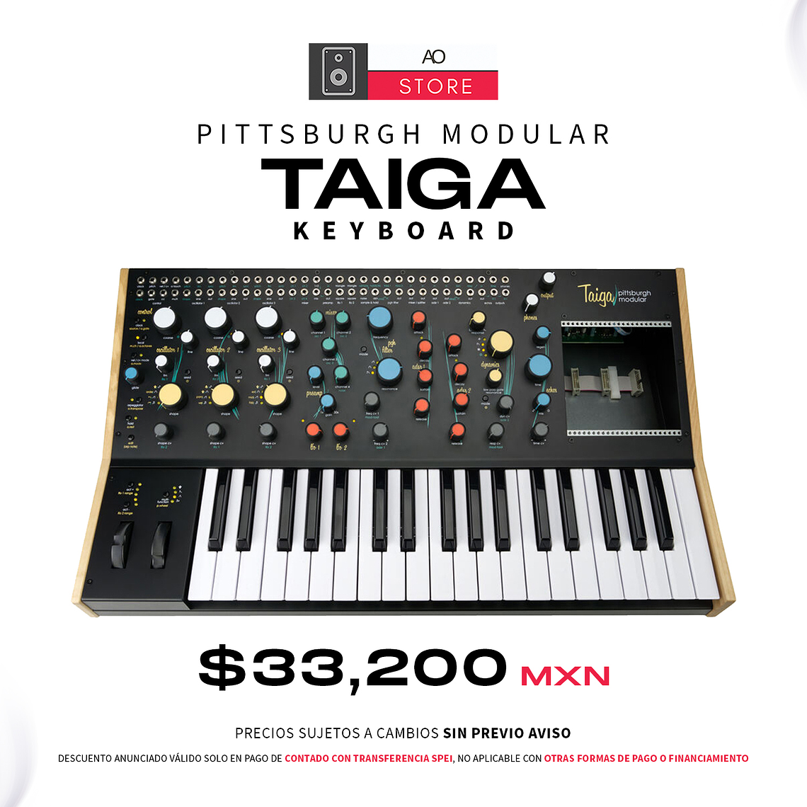 Pittsburgh Modular Taiga Keyboard Sintetizador Semi Modular 1