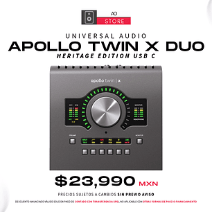 Universal Audio Apollo Twin X Duo Heritage Edition USB C Interfaz de Audio