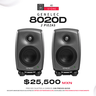 Genelec 8020D Monitores De Estudio (2 Piezas)