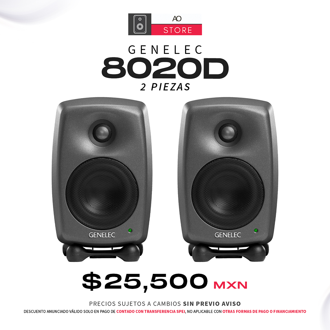 Genelec 8020D Monitores De Estudio (2 Piezas) 1