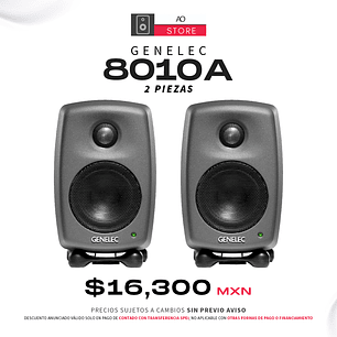 Genelec 8010A Monitores de Estudio (2 Piezas)