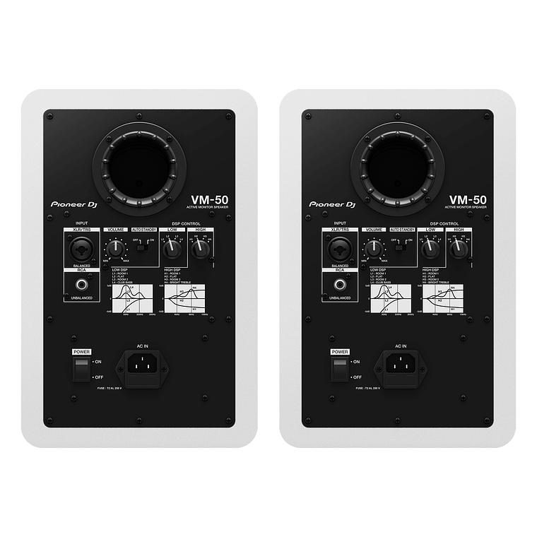 Pioneer DJ VM 50 Blanco Monitores de Estudio (2 Piezas) 2
