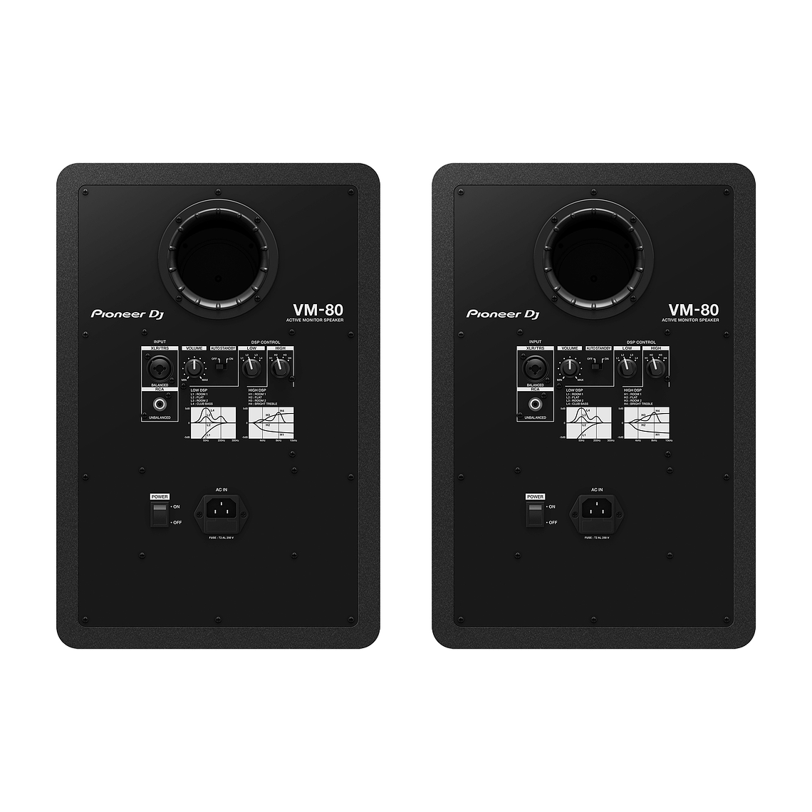 Pioneer DJ VM 80 Negro Monitores de Estudio (2 Piezas) 4