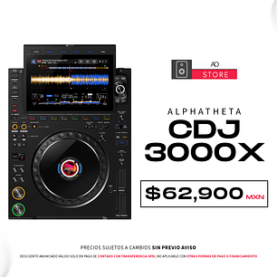 AlphaTheta CDJ 3000X Reproductor para DJ