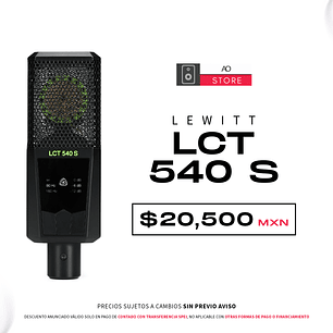 Lewitt Lct 540 S Micrófono de Condensador de Diafragma Largo